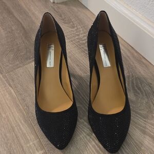 INC International Concepts Black Glittery Heels - Never Worn!